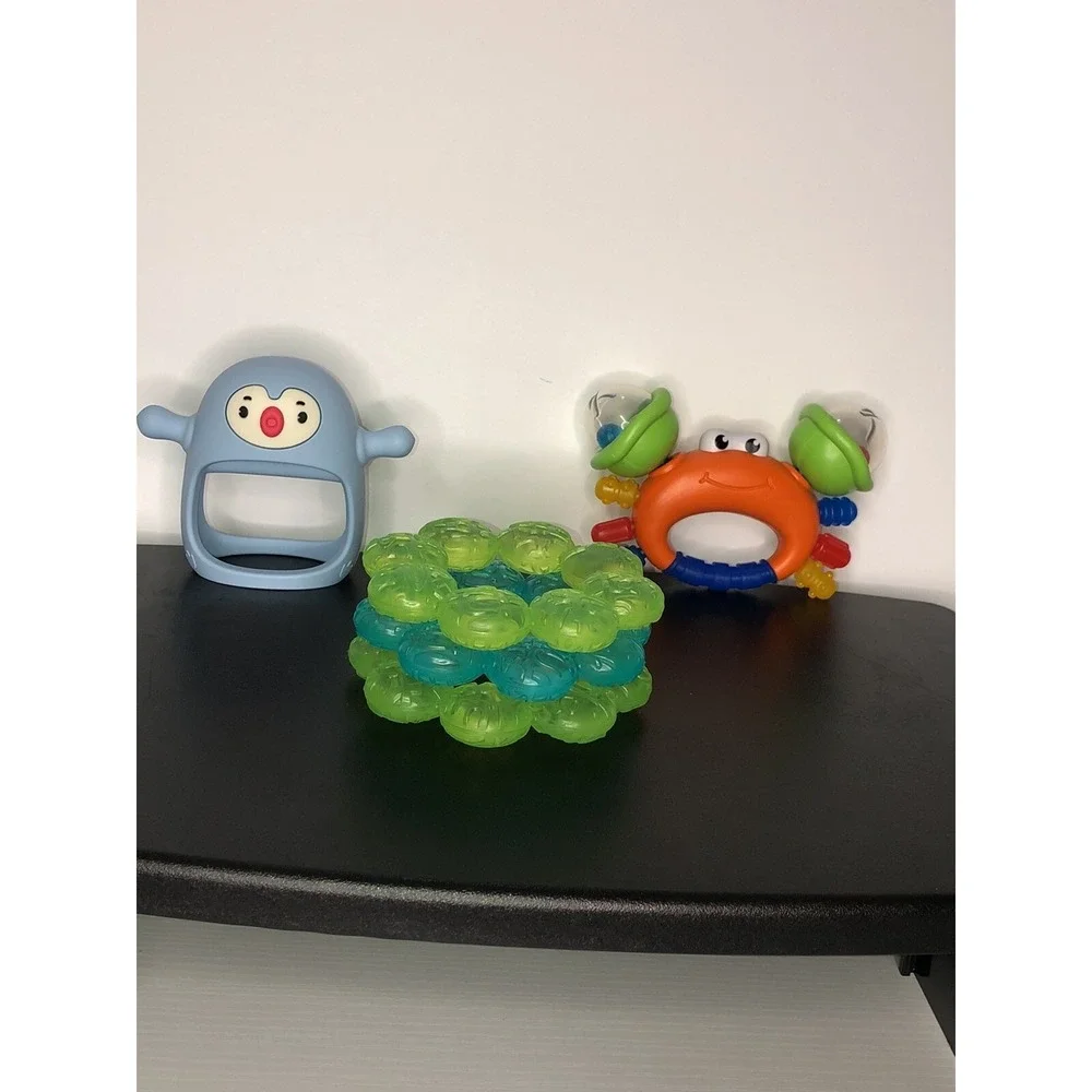 Set Baby Teething Ring Water‎ Filled, 1 Teether Chewing1 BPA Free Soothing Gums